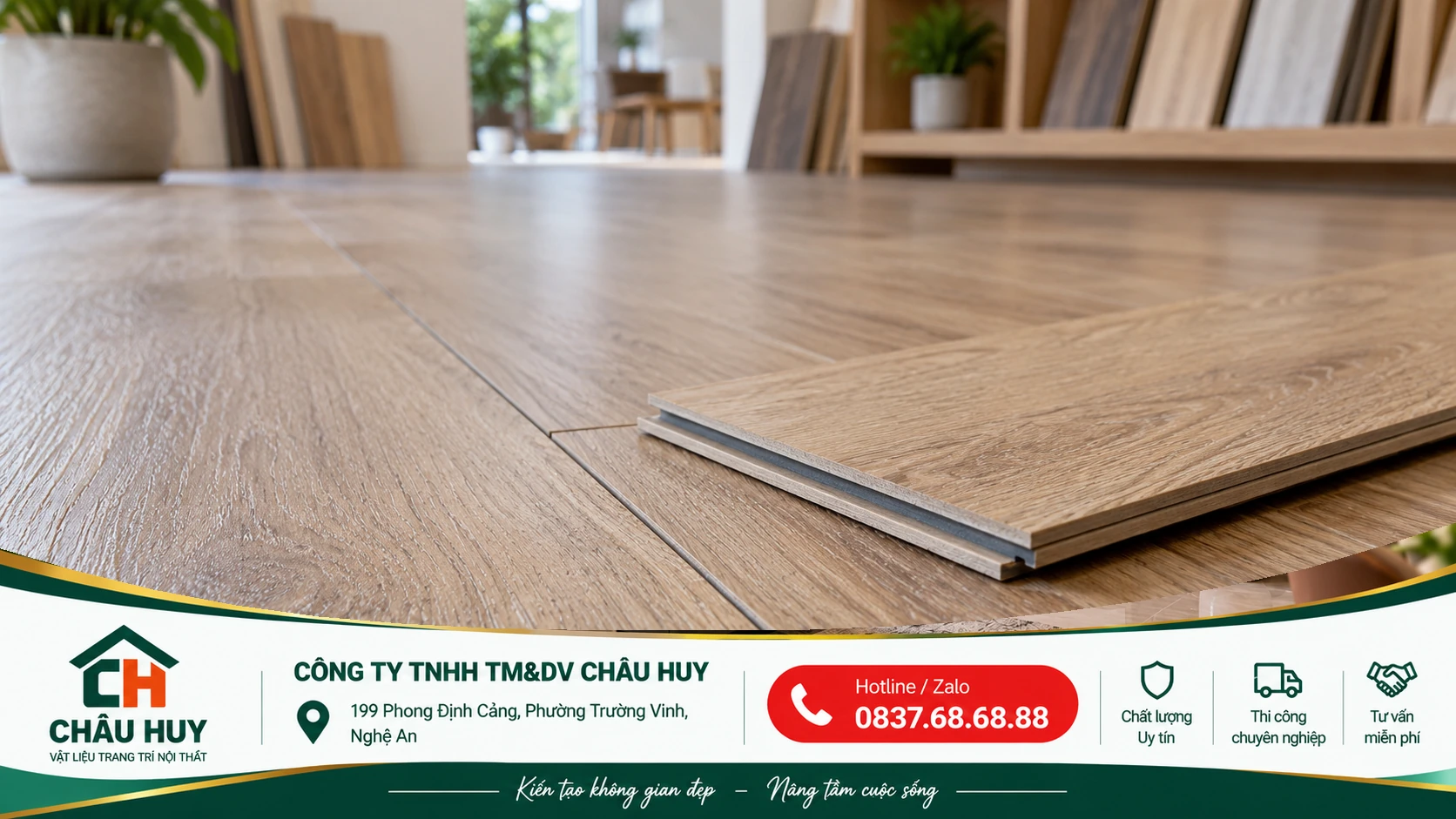 Cận cảnh hèm khóa sàn nhựa lắp ghép