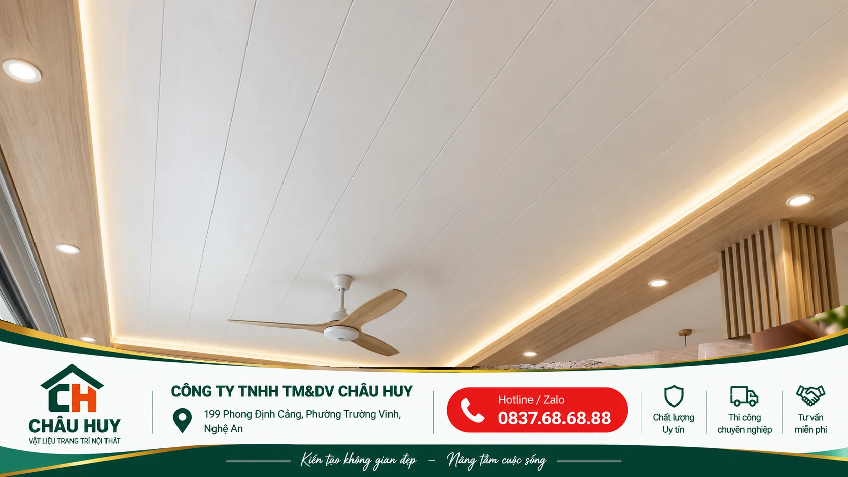Khảo sát thi công tấm nhựa ốp trần