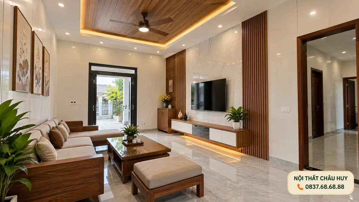Thi công tấm ốp tường trần nhựa tại Nghi Lộc