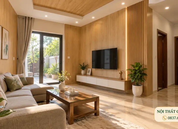Thi công tấm ốp tường trần nhựa tại Vinh Hưng