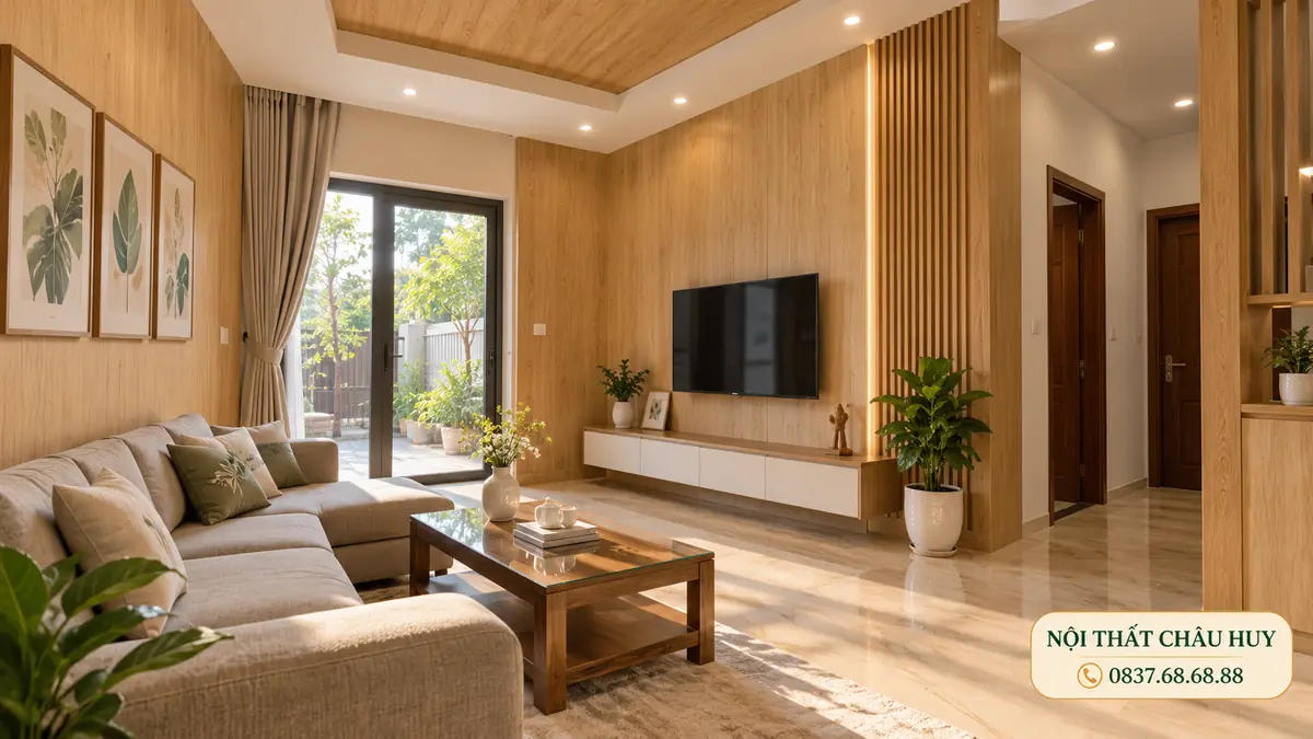 Thi công tấm ốp tường trần nhựa tại Vinh Hưng