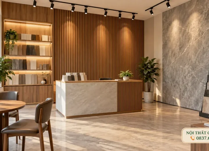 Thi công tấm ốp tường trần nhựa tại Vinh Phú