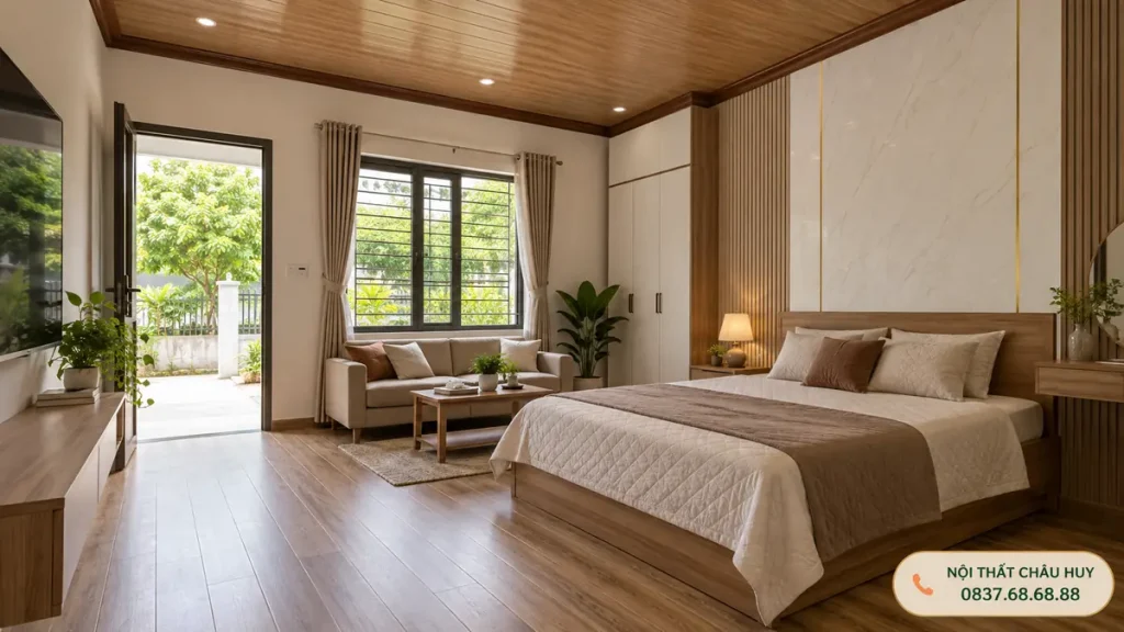 Thi công trần tường sàn nhựa cho nhà cấp 4 tại Vinh Phú